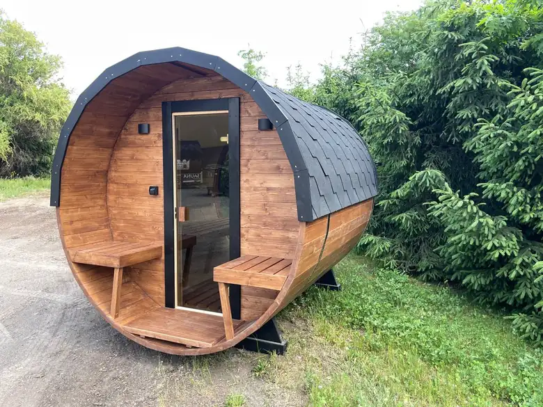 Sebonard Évasion — sauna extérieur livré et posé par Sebonard en Belgique