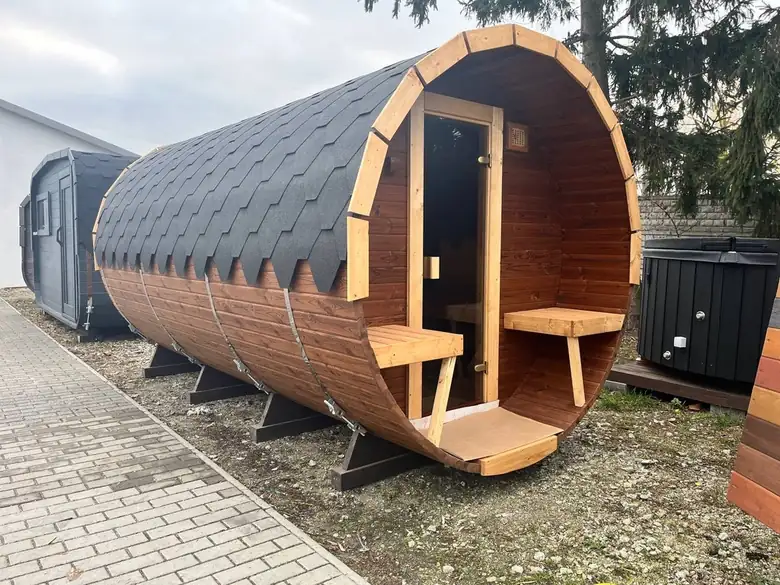 Sebonard Signature — sauna extérieur livré et posé par Sebonard en Belgique