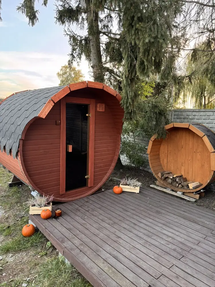 Sebonard Lounge — sauna extérieur livré et posé par Sebonard en Belgique