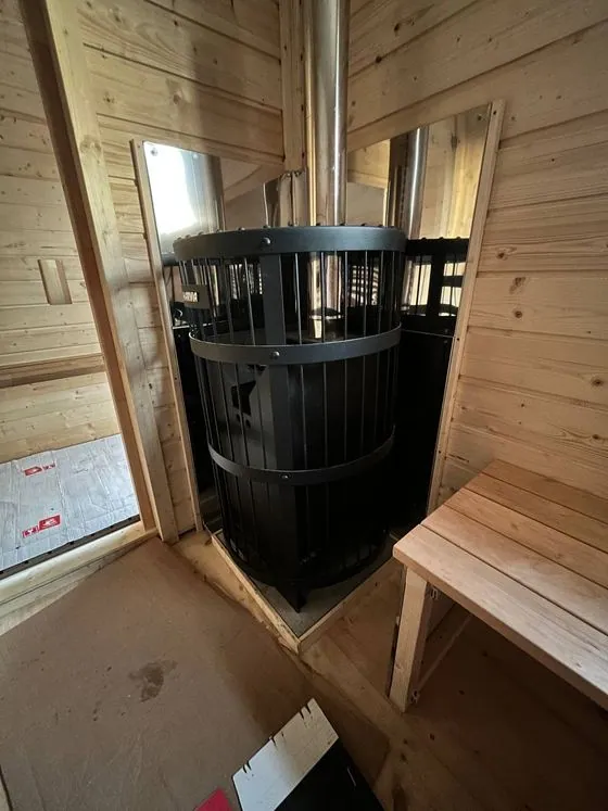 Poêle à bois, chargement extérieur