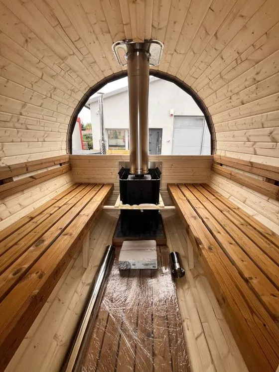 Poêle à bois, chargement extérieur